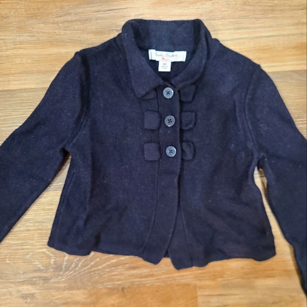 Brooks Brothers size XS Girls merino wool cardigan
